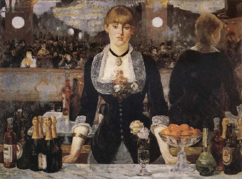 Edouard Manet A Bar at the Folies Bergere oil painting picture
